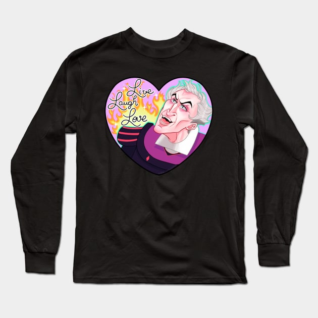 Live, Laugh and Love Long Sleeve T-Shirt by Mo-Machine-S2